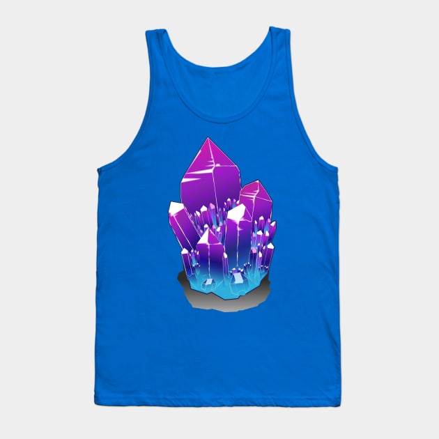 Crystal Cluster Tank Top by WallHaxx